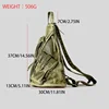 Annmouler Designer Backpacks for Women Soft Washed Letaher Sling Chest Bag Vintage Multi-pockets Punk Style Small Bag 5