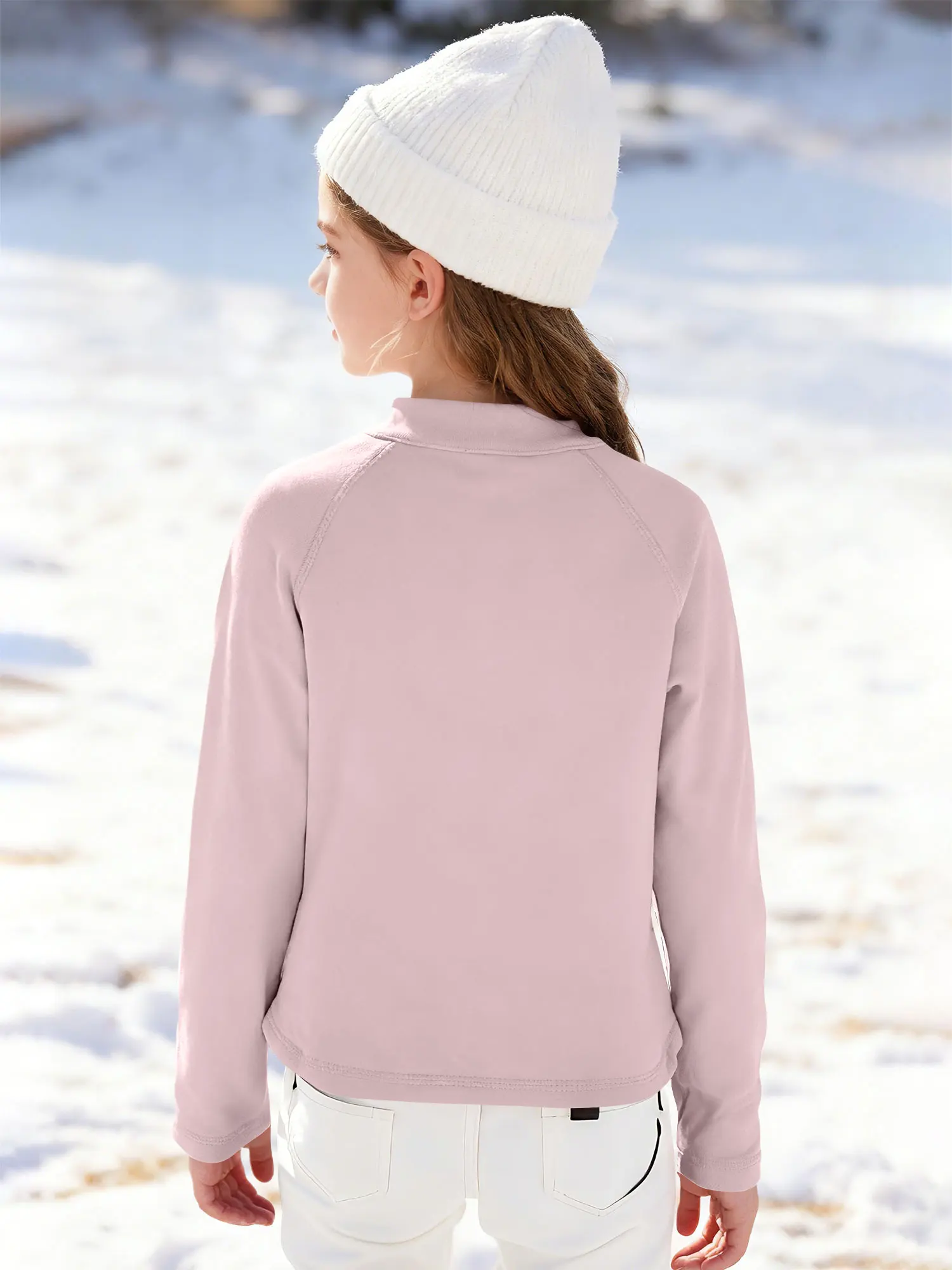 Girls Thermal Tops Kid Pullover Long Sleeve Solid Color T-Shirt Undershirt Base Layer Child Yoga Pilates Workout Running Clothes 11 S5156cd2726a449bc86a51962a15c4903k