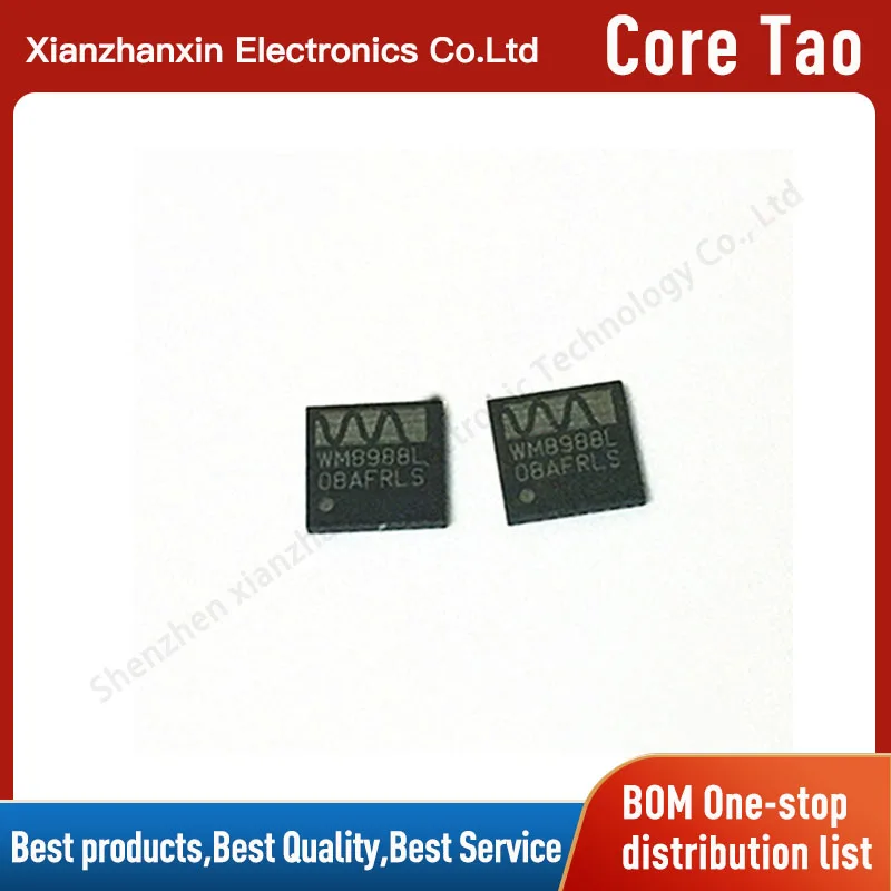 

1~5pcs/lot WM8988L WM8988 WM8988LGECN QFN28 Power amplifier audio decoding chip IC in stock