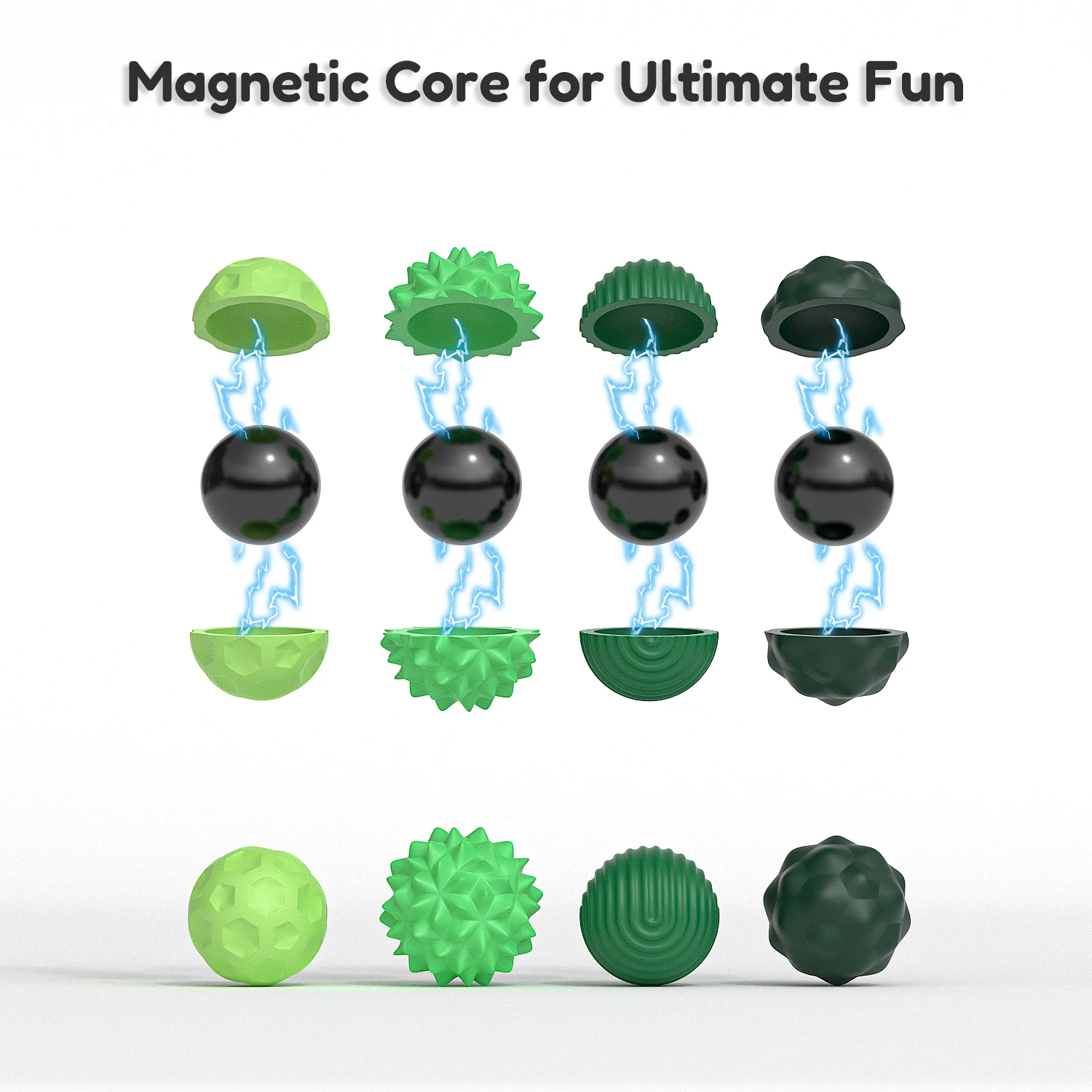 Silicone Magnetic Sensory Ball for Hand Massage and Decompression