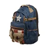 Disney's New Marvel Captain America Canvas Backpack Men's Backpack Casual Fashion Student Computer Bag Men's Travel Backpack 4