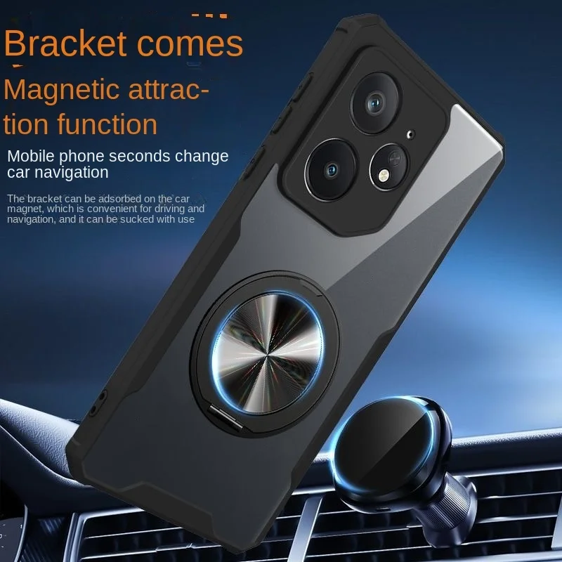 Magnetic Case For Realme Neo 7 14 gt 7 pro plus + Case Hard Matte With Ring Stand Protective Cover ForRealme GT Neo7 5G  Bumper 2