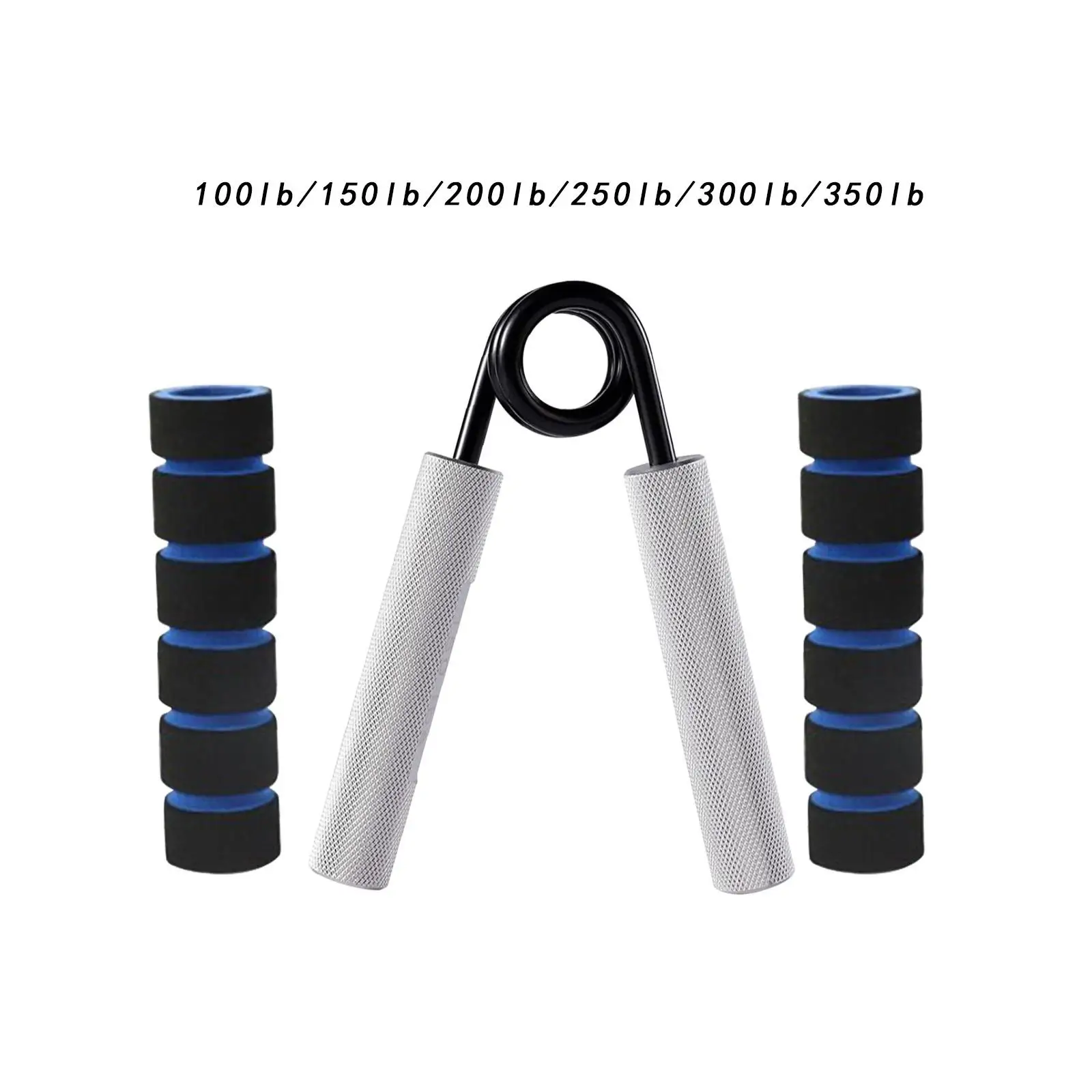 

Hand Grip Strengthener Trainer Hand Gripper Gym Aluminum Alloy Non Slip Finger Exerciser Strength Training for Rock Climbers