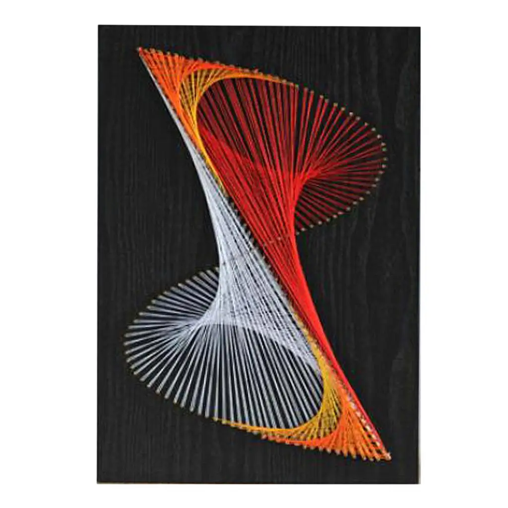 Creative Craft Supplies Geometric String Art Crafts DIY Winding Nail Painting Kit Handmade Material Package for Adult Crafts