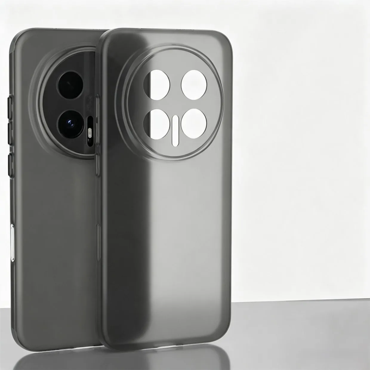 Ultra Thin Soft TPU Matte Gray Translucent Silicone Phone Case