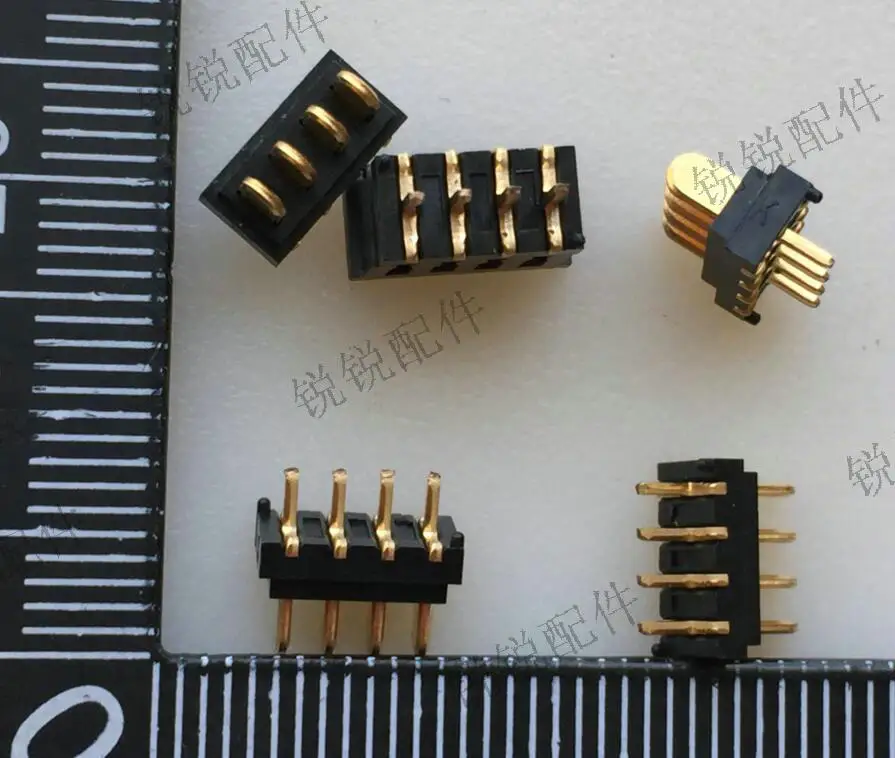 

Free shipping For laptop battery connector Smart lock Battery port socket 4P spacing 2.0MM battery socket