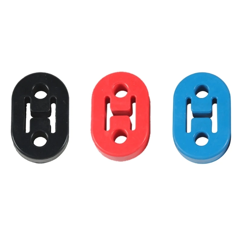 

4Pcs Exhaust Hangers Universal 2 Holes Car Exhaust Mount Brackets Rubber Hanger F1CF