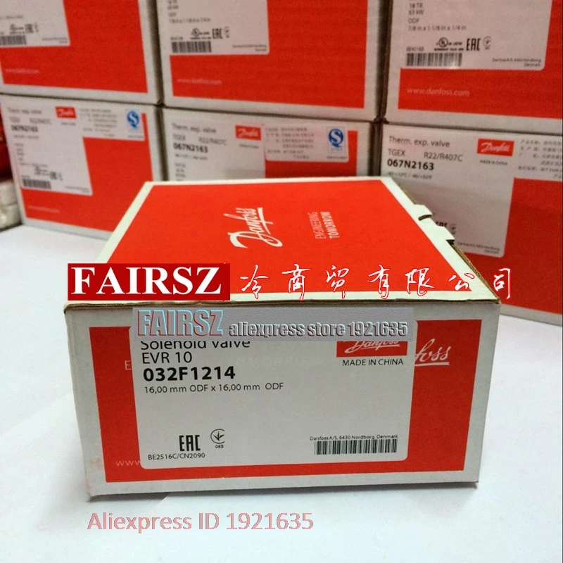 Original DAN.FOSS Solenoid Valve EVR10 032F1214 FAIRSZ STORE