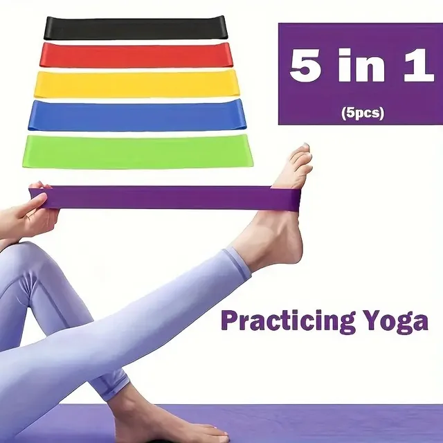 TPE Resistance Bands Sport Fitness Rubber Loop Elastic Bands Strength Training Workout Expander Belt Home Yoga Gym Equipment 5