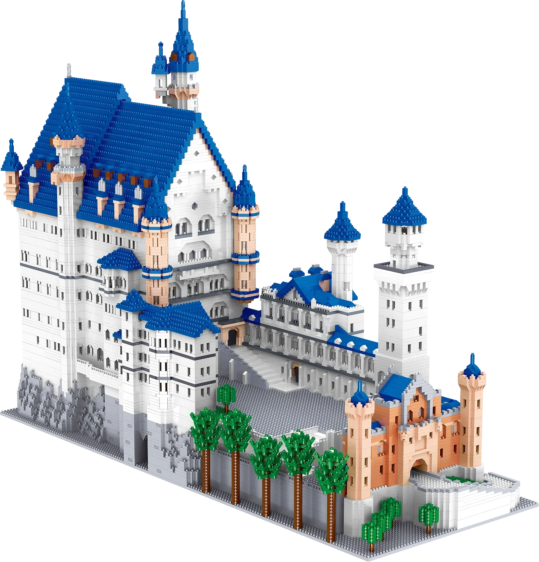 Neuschwanstein Castle Princess Building Blocks Kit Makes a Great Gift for Boys and Girls Birthday Party Favors