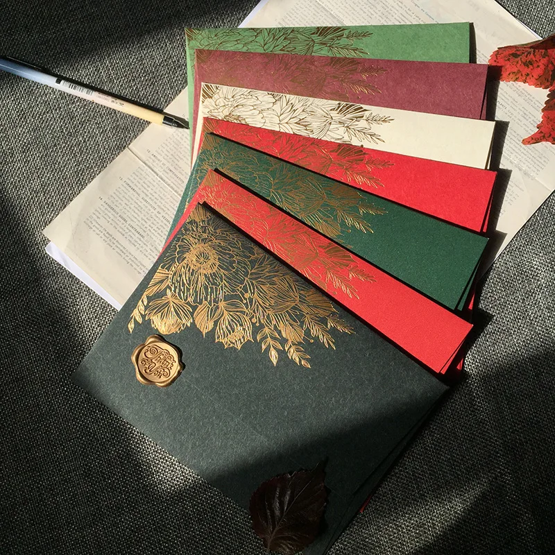 10pcs/lot Envelope for Invitations Postcards European Giftbox Message Card Envelopes Wedding Business Letters