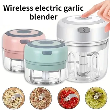 100ML/250ML Electric  Meat Mincer Garlic Chopper Rotate Garlic Press Crusher Vegetable Onion Cutter Kitchen Cooking Accessories