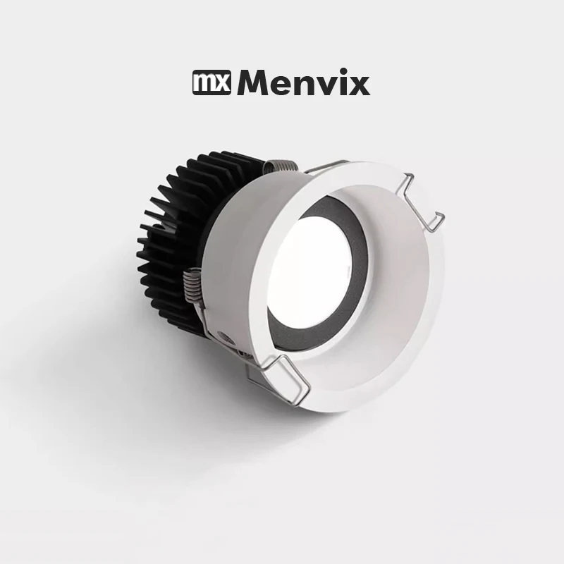 AluminumLEDDownlightRecessedCeilingLampBlack/WhiteDimmableCOBSpotLight85V-265V7W12W20WKitchenIndoorLighting-AliExpress