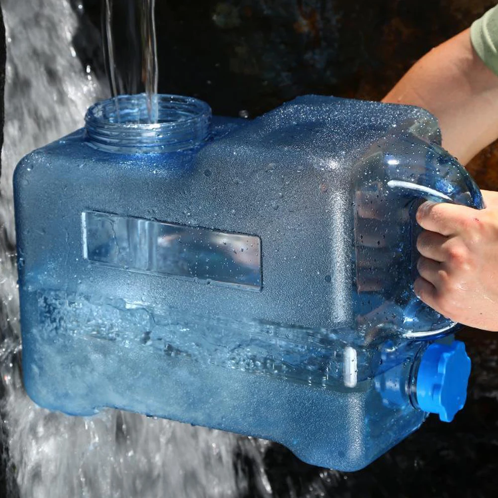 Car Water Bucket Drinking Water Bucket Driving Pure Tank Storage Carrier Faucet Outdoor Camp 3/5/7.5/10/11L car wash bucket