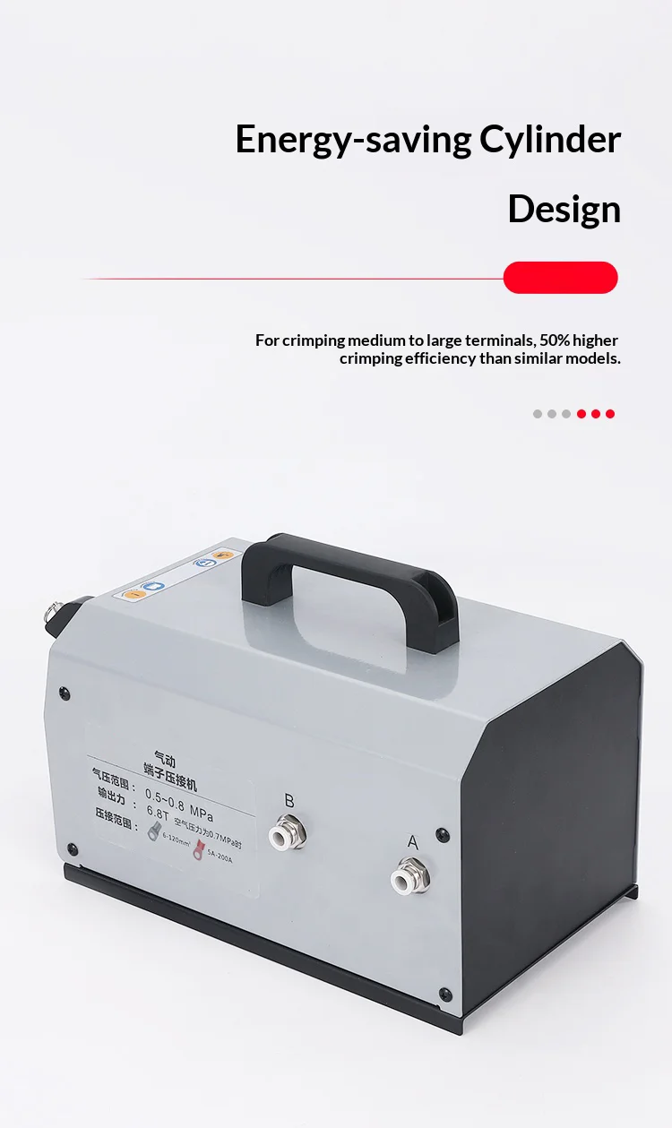 JH-120L pneumatic crimping pliers terminal machine crimping machine cold pressin