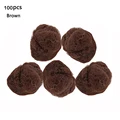 100pcs brown