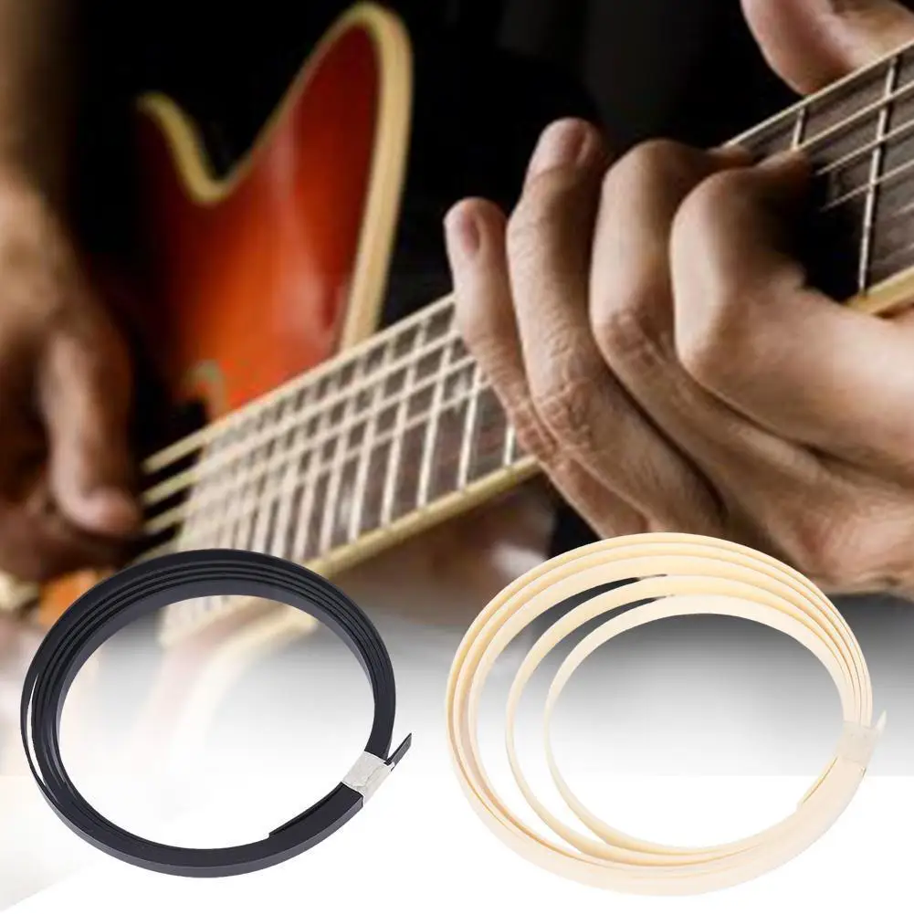 2pc Guitar Abs Plastic Binding Purfling Strip Edge Trim Inlay Neck Body Luthier Tool For Bass Ukulele Perfect Access E0v7 |
