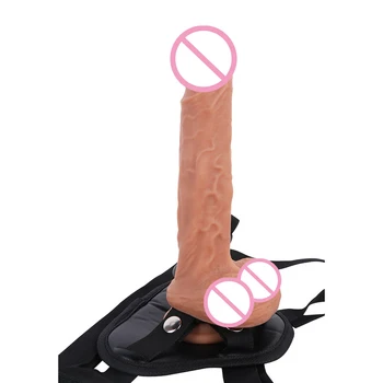 Strap on Realistic Dildo Strapon Dildo Panties Anal Plug Gay Adult Game Sex Toys for Lesbian Women Couples Adult Masturbation 3