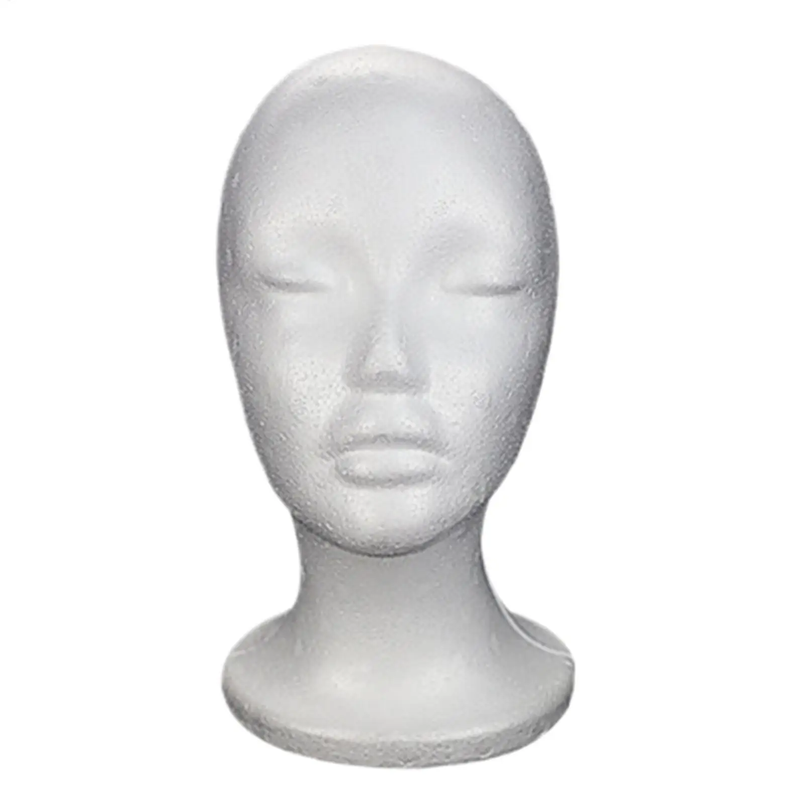 Espositore per parrucche, cappelli e occhiali a forma di testa umana in schiuma, kit modello per formazione, strumenti per lo styling dei capelli - immagine 5