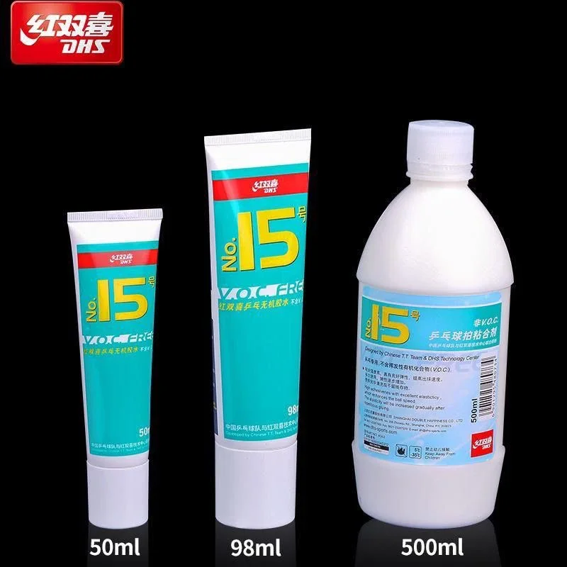 Water Glue Original DHS No.15 VOC-Free Booster 500ml for Table Tennis Racket Ping Pong Bat ITTF Approved Professional Accessorie