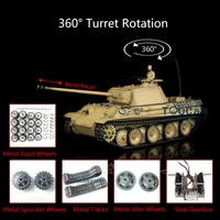 New Heng Long 1/16 Scale RC Tank 3879 Yellow 7.0 Panther G RTR Metal Tracks Wheels TH17499-SMT4 1