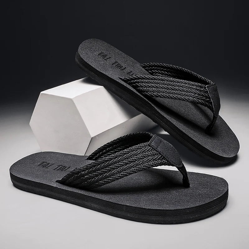 Plus Big Size 49 50 51 52 Flip Flops Men Slippers Chanclas De Hombre Claquette Homme Klapki Indoor Outside Beach Large Shoes - Image 3