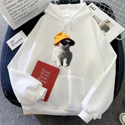 Meme Cats Sweatshirt Casual Soft Comfortable Long-sleeved Hoodie Women/men Fashion Graphic Printing for Autumn/Winter Moletom