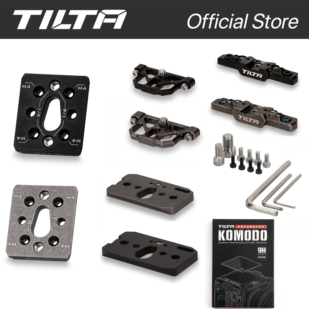 Tilta Red Komodo Camera Cage Accessorise Ta-T08 Pl Montare Adattatore Adattatore Supporto Vite Kit Di Protezione Piastra Superiore Per Komodo Rosso