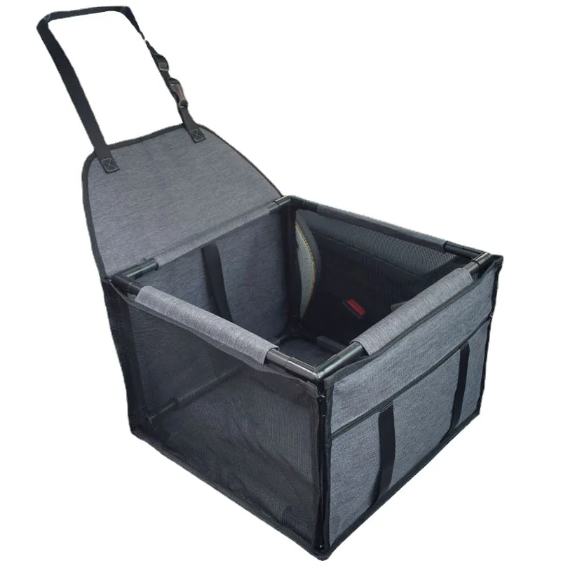 Dog car pad, pet safety seat, anti-dirty and waterproof pet car bag, dog kennel in the car, mesh hanging bag