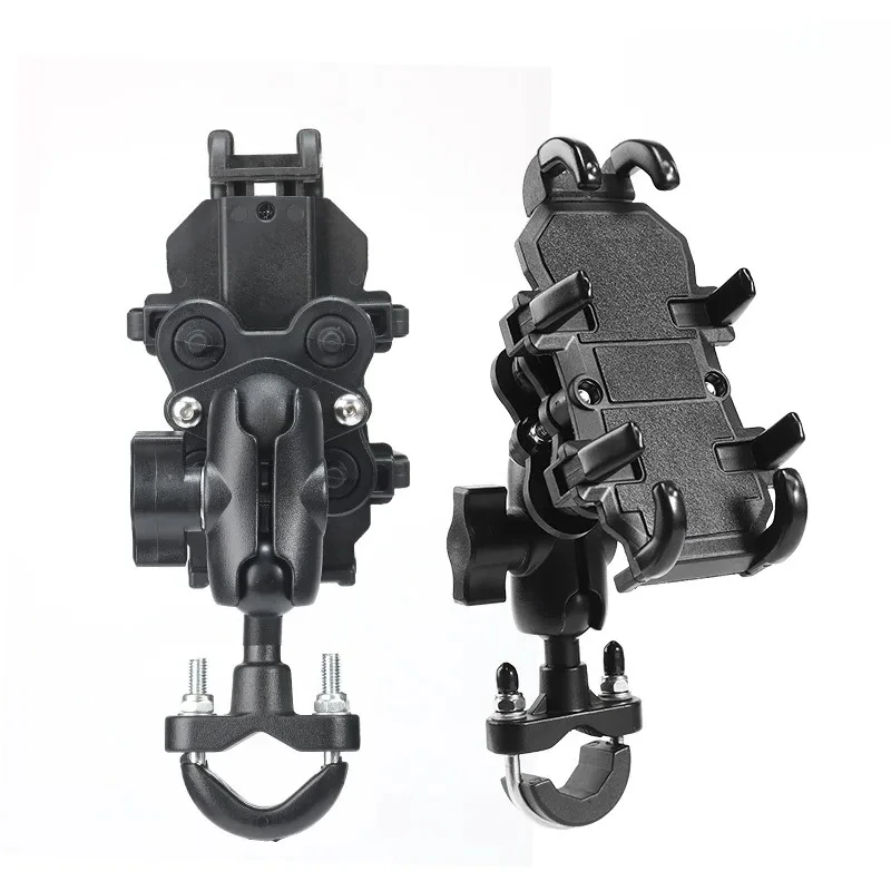 Universal motocicleta celular navegação montagem, base de absorção de choque, absorvendo base para CFMOTO SYM VOGE KYMCO QJMOTOR KOVE Surron Haojue