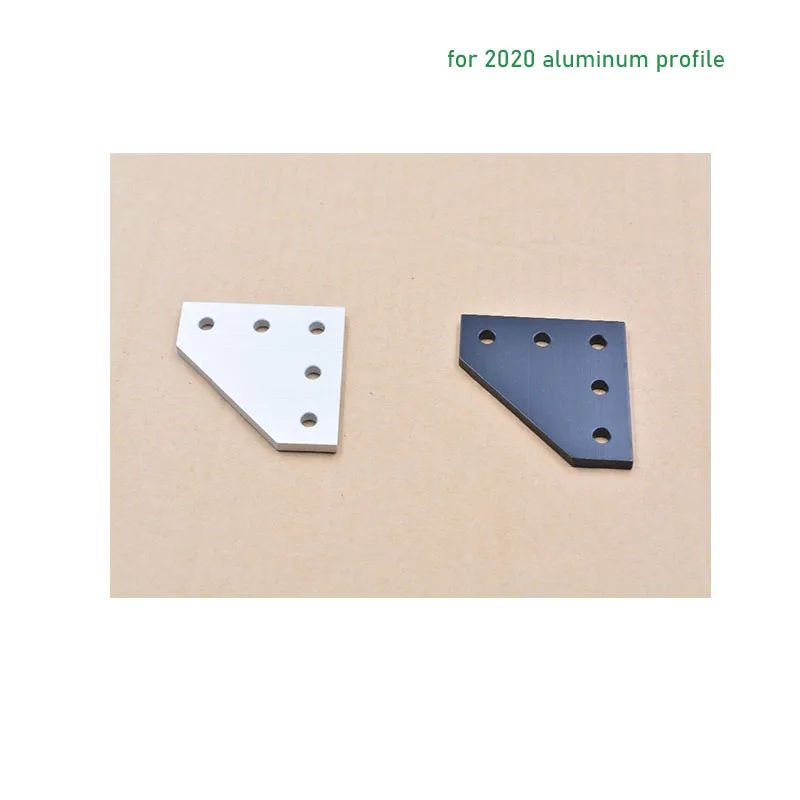 1PCS 5 Holes 90 Degree Joint Board Plate Corner Angle Bracket Connection Strip for 2020 Aluminum Profile | Строительство и ремонт