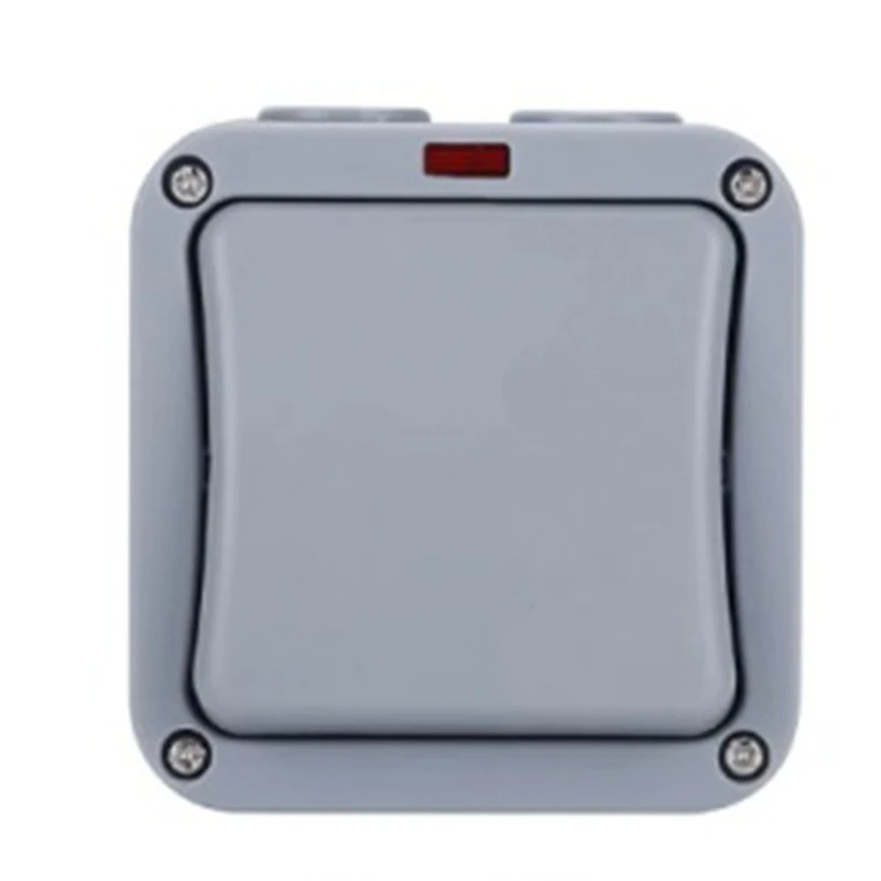 XTECH 4X IP66 Wall Electrical Switch 220V Light Waterproof On Off Security Button With Fixation Night In The Pc Power(A)