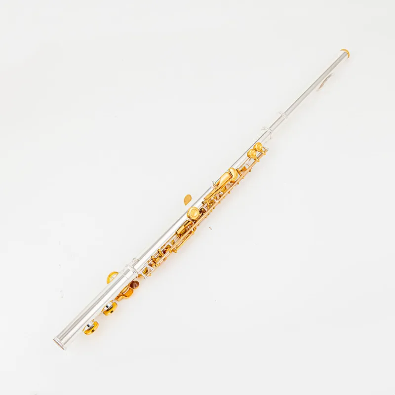 Japan Flute 282 Professional Cupronickel C Key 16 Hole Flute Silver Plated Musical Instruments Case and Accessories