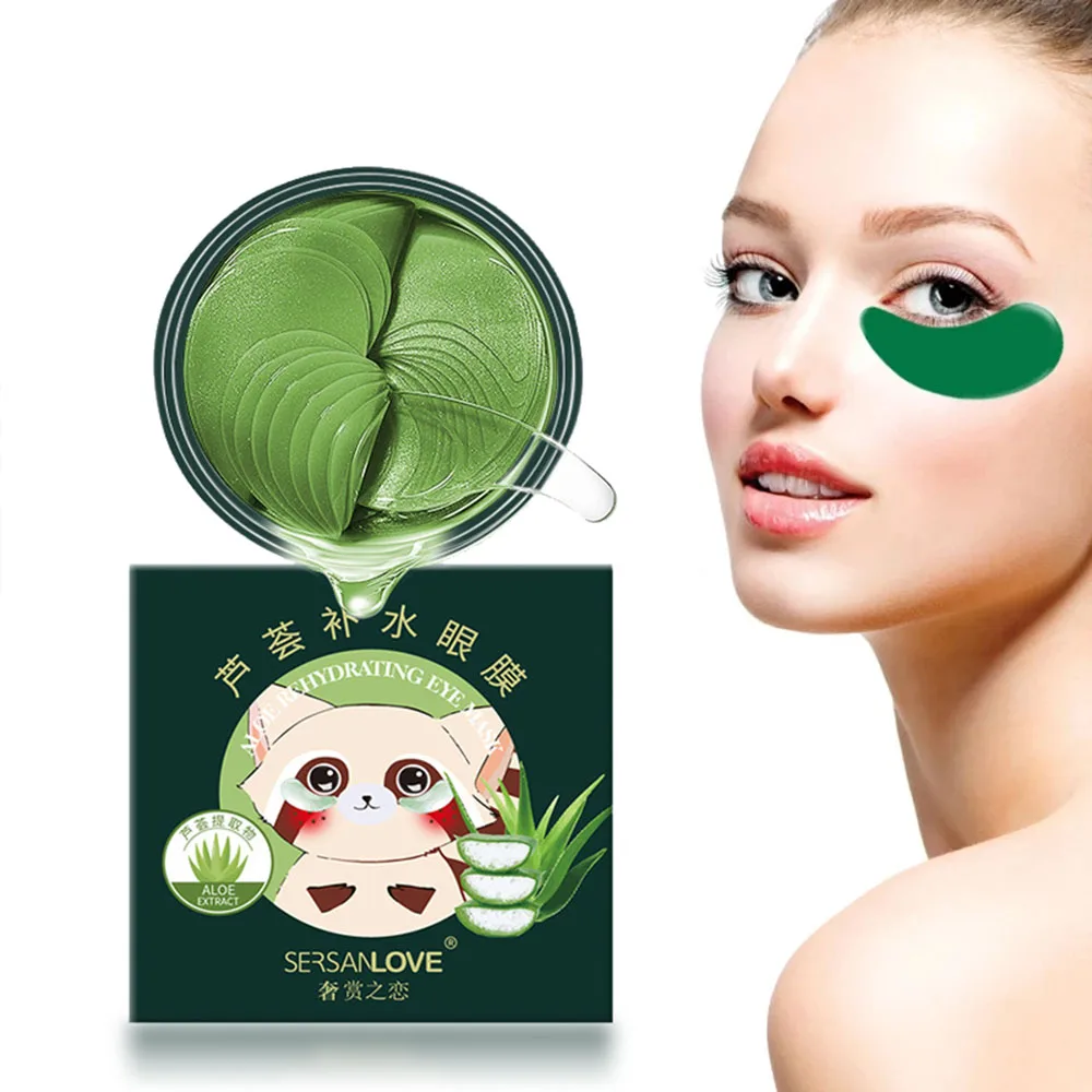 Moisturize Aloe Crystal Collagen Anti Wrinkle Eye Mask Remove Eye Bags