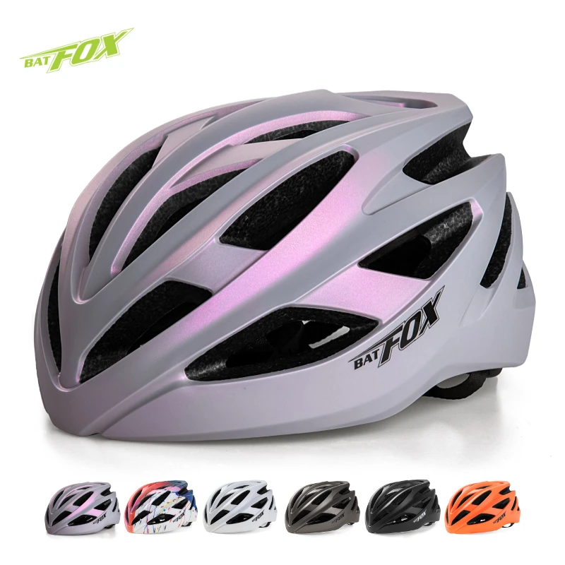 BATFOX Bicycle Helmet Men Women Integrally-Molded Adjustable Bike Equipment mtb casco bicicleta Sports Safety Cycling helmets