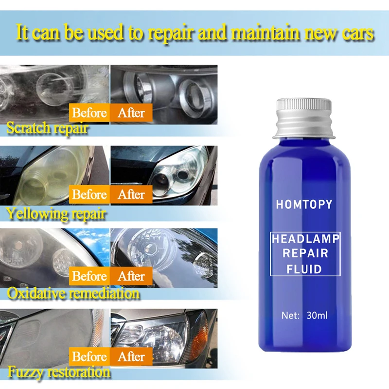 

Auto Light Protective Coating Tool Car Headlight Restoration Remove Yellow Oxidize Paste Polymer For Headlamps Repair Polish Kit