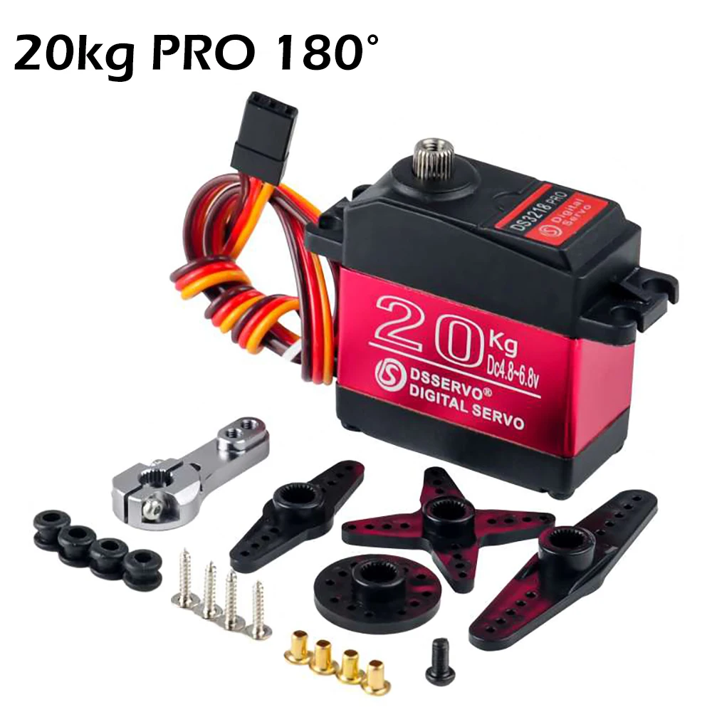 20KG Servo DS3218 / PRO 180 270 Grad Hochgeschwindigkeits-Servo Wasserdichtes Metallgetriebe Digital-Servo RC-Servo für 1/8 1/10 Maßstab RC-Autos – Detail 5