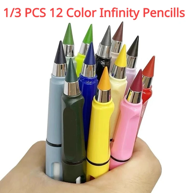 An Endless Pencil Black Technology Eternal Pencils Drawing Colorful Art  Supplies Infinite Writing Pencils Kids School Stationery - AliExpress