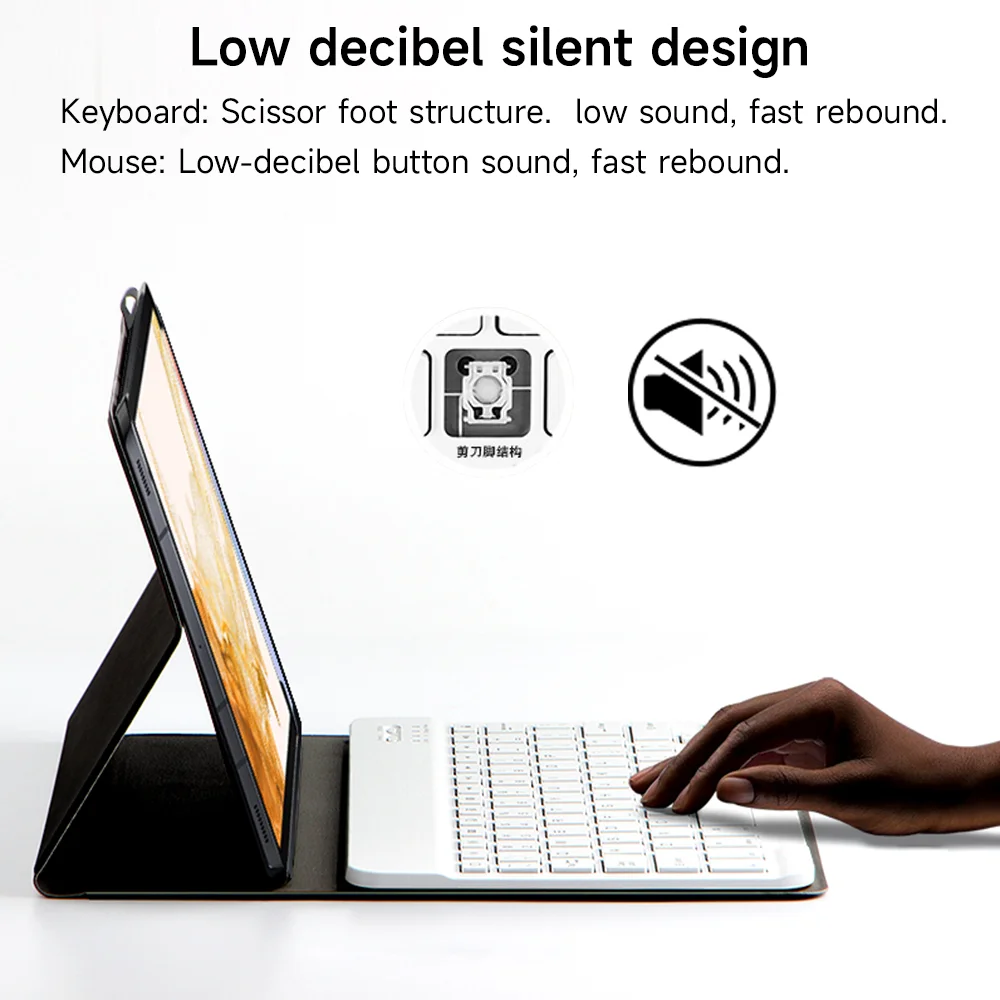 Universal Tablet Case with Bluetooth Keyboard and Mouse
