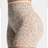 Leopard Print Yoga Shorts for Women, High Waisted Workout Shorts, Butt Lifting Fitness Shorts, Sexy Gym Booty Shorts