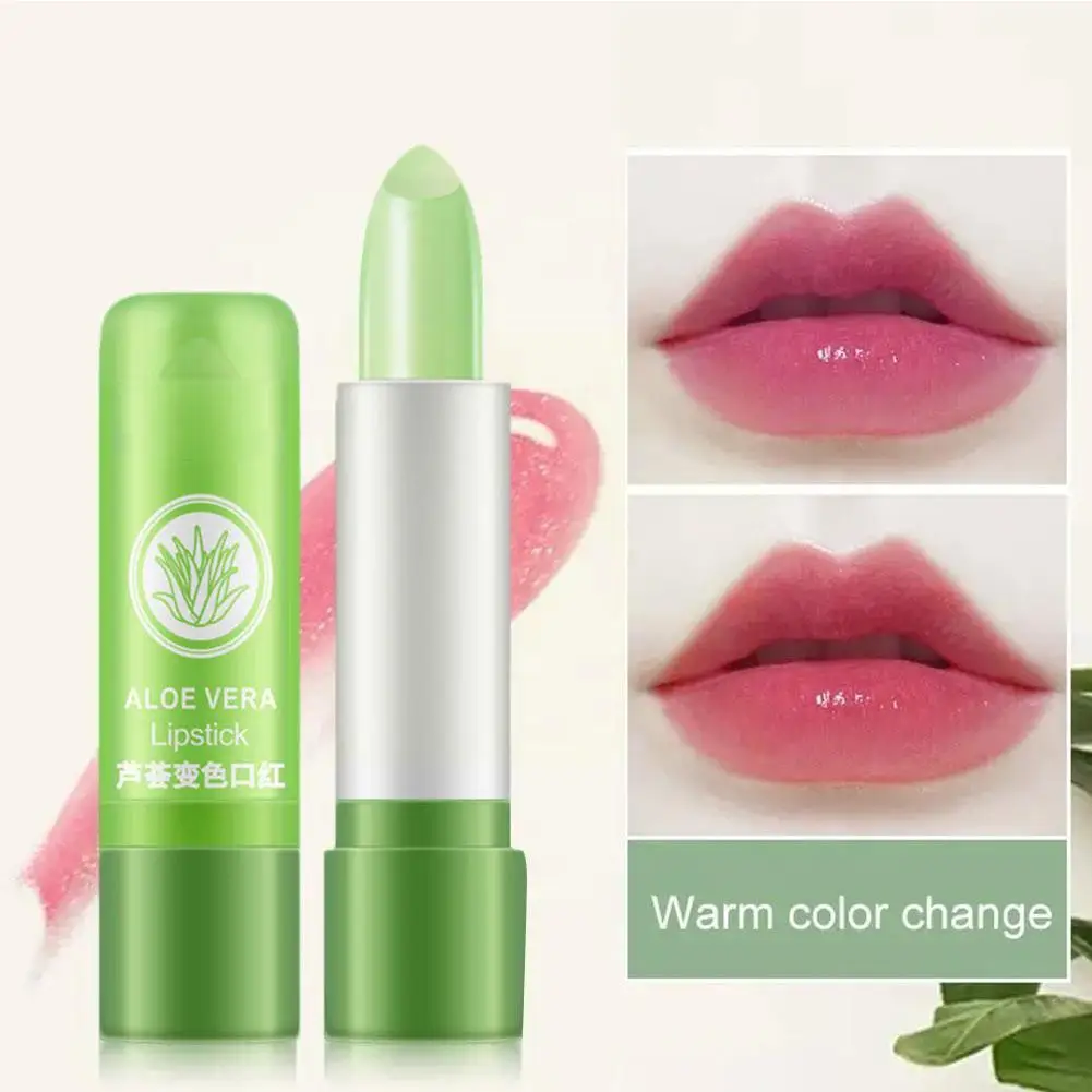 

Moisture Lip Balm Long-Lasting Natural Aloe Vera Lipstick Color Aging Moisturizing Lipstick Lipstick Lasting Mood Anti Long Z2D2