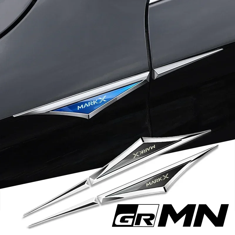 

Автомобильные наклейки из сплава, 2 шт., автомобильные аксессуары, аксессуары для Toyota MARKX MARK-X grmn premium 350s 300g facelift
