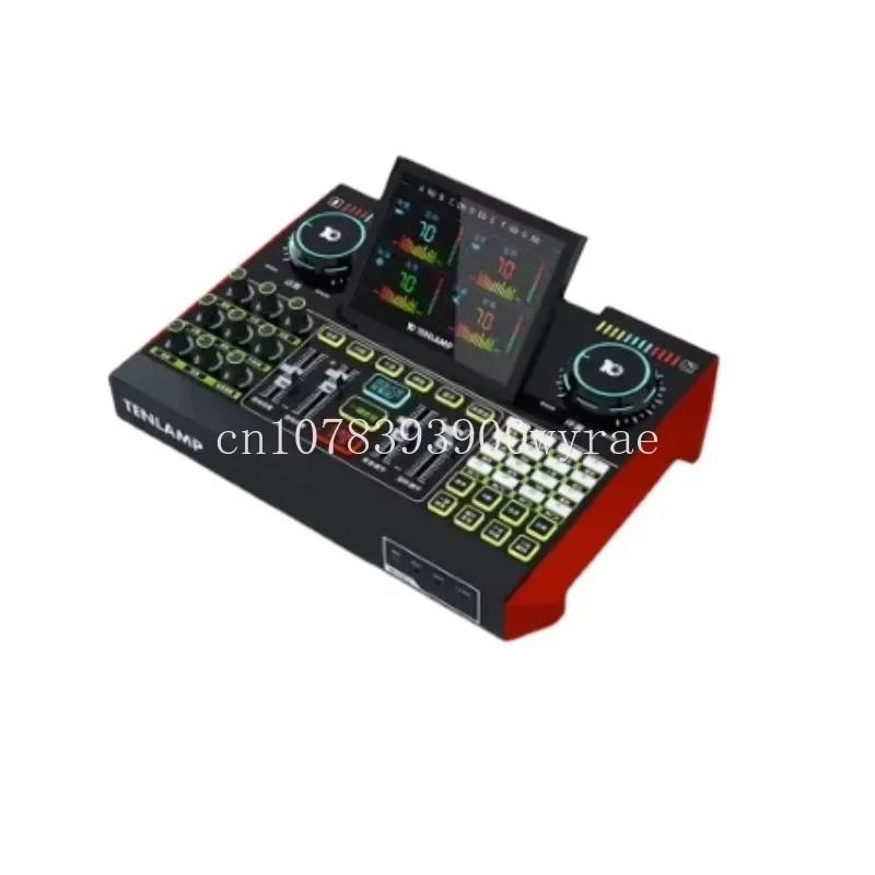 

USB Audio Interface Podcast Equipment Bundle Mixer /Vocal Effects, DJ Mixer for Live，G10 Sound Card Board Voice Changer