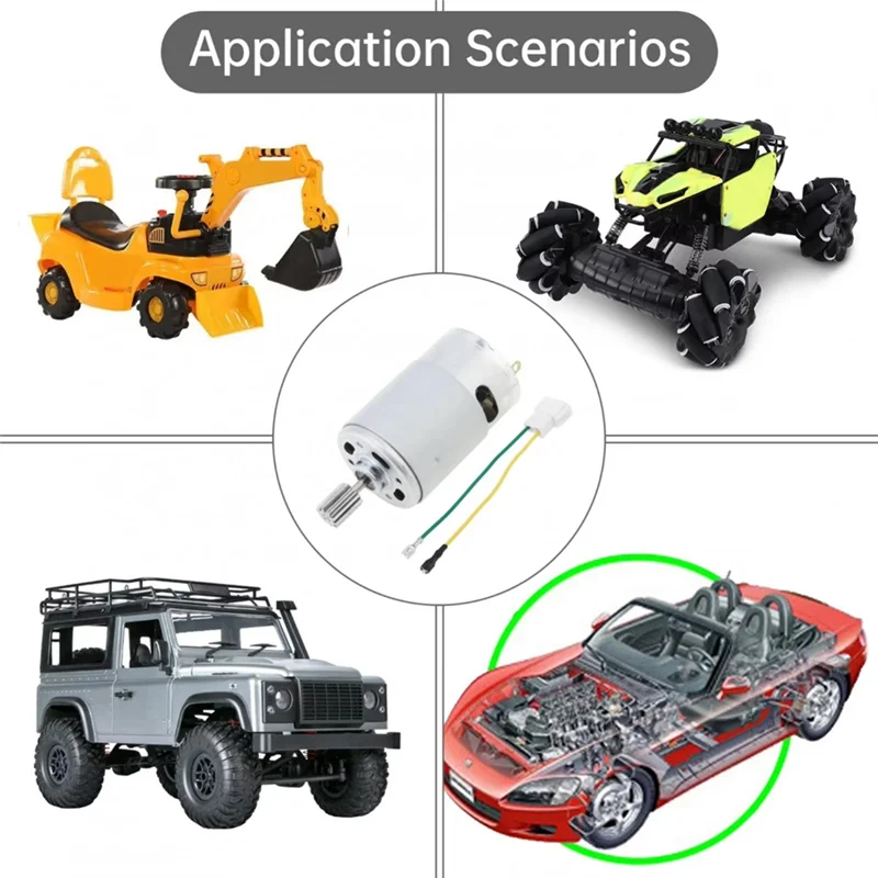 M01K RS550 10 톱니 DC 모터 24V 40000Rpm 어린이용 전동 자동차 SUV용 고속 전기 모터, 리모컨 자동차 교체용