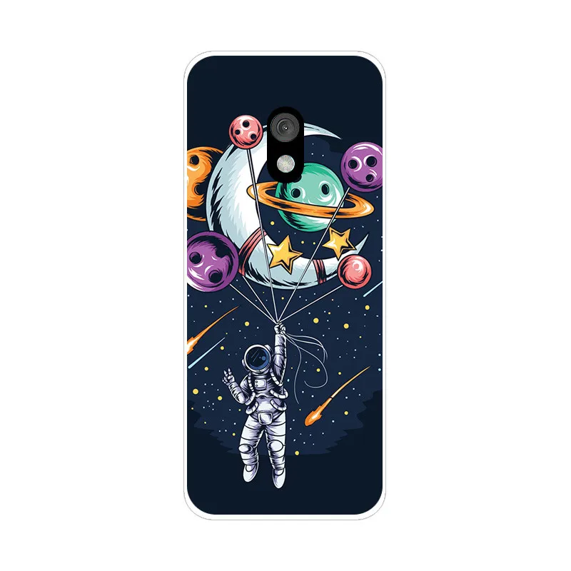 Astronaut Silicone Back Cover Phone Case