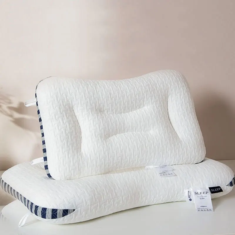 

Luxury SPA Knitted Cotton Pillow SPA Massage Protection Slow Rebound Bed Pillow Anti-mite Antibacterial Help Sleep Pillow Core