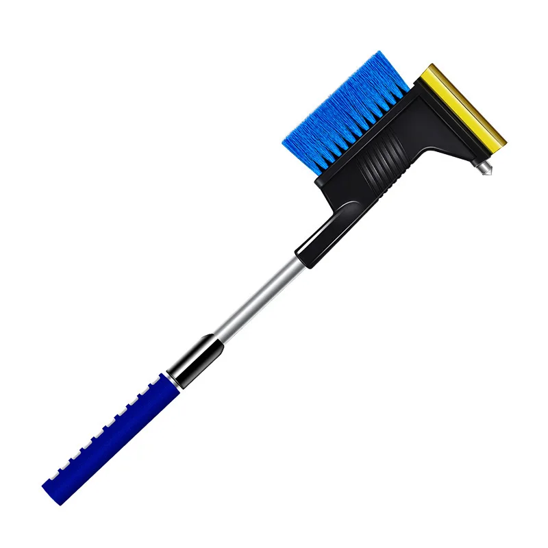 

Car snow shovel three-in-one multi-functional retractable portable de-icing shovel snow scraper safety hammer emergency tool