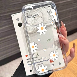 Sunny Daisy Clear TPU Phone Case - Yellow & White Floral Design - OPPO RENO15Pro 5G (S25440)