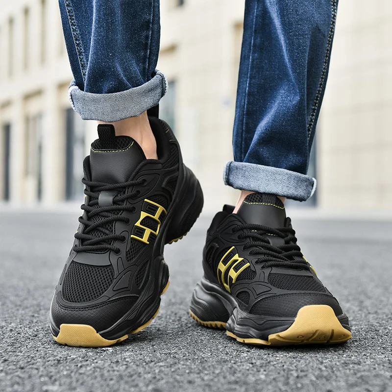 Men's Casual Mesh Trainers Lightweight Breathable Sporty Sneakers_voghion.com