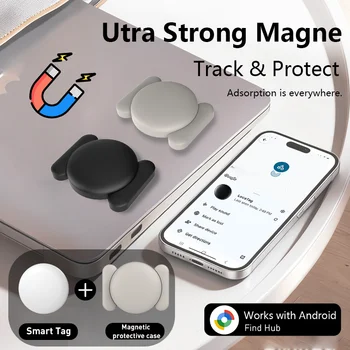 Localizzatore di posizione per noleggio auto Funziona con Android Google's Find Hub App Localizzatore di animali con posizionamento remoto per Pixel Xiaomi Moto GMS